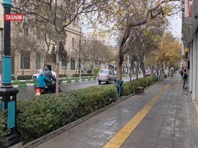  حال و هوای بارانی مشهد الرضا