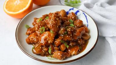  طرز تهیه خوراک مرغ با سس گریپ فروت