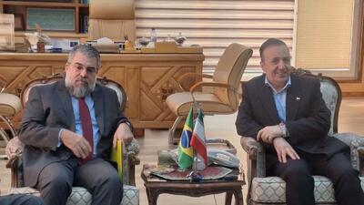  سفیر برزیل در ایران با استاندار قزوین دیدار کرد 