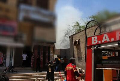  آتش سوزی مرگبار در شوش/ نجات یک زن جوان از میان شعله‌های آتش