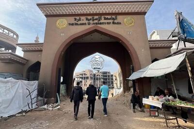  بازگشت دانشجویان به دانشگاه غزه بعد از دو سال