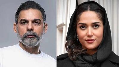  قابی پربازدید از پریناز ایزدیار و پیمان معادی در پشت صحنه فیلم جدیدشان