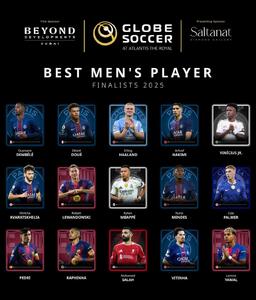  رسمی: نامزدهای نهایی جایزه گلوب ساکر 2025 معرفی شدند