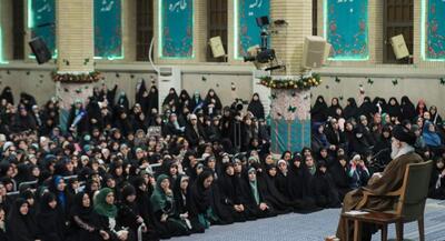  تصاویر دیدار رهبرانقلاب با هزاران نفر از زنان و دختران | جهان نیوز