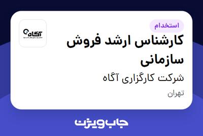  استخدام کارشناس ارشد فروش سازمانی در شرکت کارگزاری آگاه