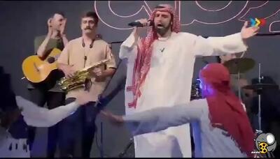  رقص عربی و خوانندگی مجتبی شفیعی، خواستگار مریم مومن در برنامه چیدمانه/ ویدئو