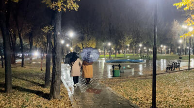  بارش اولین باران پاییزی در شهرکرد