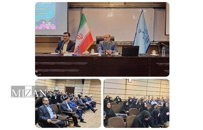  دیدار معاون منابع انسانی و امور فرهنگی قوه قضاییه با جمعی از کارکنان دادگستری یزد