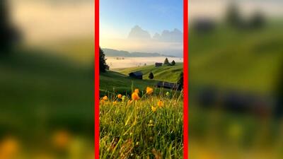  فیلم منظره خیره‌کننده دولومیت ایتالیا