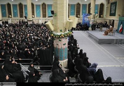  هزاران نفر از زنان و دختران با رهبر معظم انقلاب دیدار داشتند