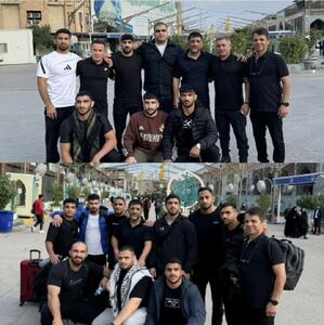  تیم ملی کشتی در کربلا