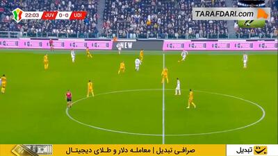  گل جاناتان دیوید به اودینزه (یوونتوس 1-0 اودینزه)