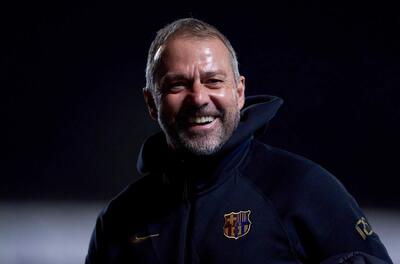  اخم‌هایش محو شد؛ ذوق فلیک از تماشای بارسلونایی که دوباره «بارسا» است / عکس