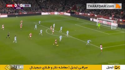  گل میکل مرینو به برنتفورد (آرسنال 1-0 برنتفورد)
