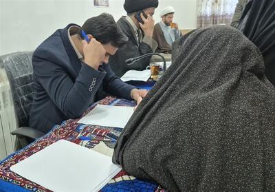  ارائه گسترده خدمات قضایی در اردوی جهادی روستای نوغاب - تسنیم