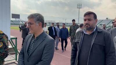  بازدید مسئولان استان مرکزی از استادیوم دربی