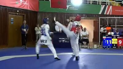  پیروزی مقتدرانه ابوالفضل زندی مقابل اکوادور