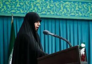  دختر شهید سلامی در حسینیه امام خمینی(ره) چه گفت؟