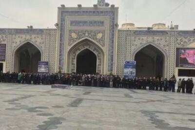  مراسم تشییع پیکر همسر و فرزند معاون رئیس‌جمهور در مشهد برگزار شد