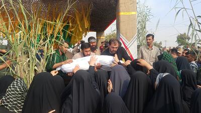  پیکر مطهر شهید گمنام در منطقه یکم نیروی دریایی سپاه به خاک سپرده شد