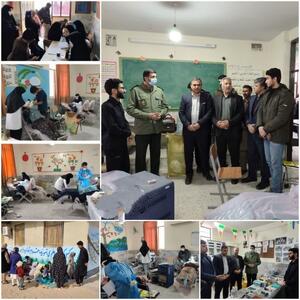  ارائه خدمات جامع سلامت به مرزنشینان در اردوی جهادی روستای چشمه بید شهرستان مرزی زیرکوه