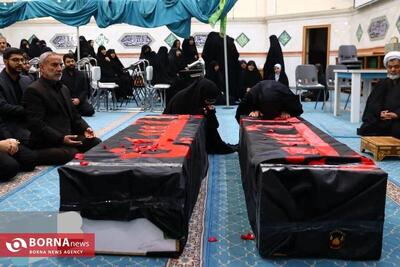  پیکر همسر و فرزند معاون رییس‌جمهوری در مشهد تشییع شد