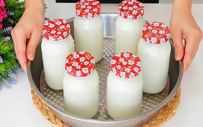  طرز تهیه ماست سفت قالبی پر چرب با ۱ لیتر شیر / ماست کاملا یکدست
