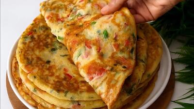  طرز تهیه پیتزا ورقه ای با سیب زمینی و تخم مرغ