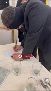  لحظه امضای رضایتنامه اهدای اعضای دومین فرزند سقاب اصفهانی، معاون رئیس‌جمهور + ویدئو