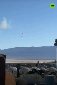  لحظه سقوط جنگنده اف-۱۶ آمریکا + فیلم