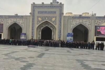  مراسم تشییع پیکر همسر و فرزند معاون رئیس‌جمهور در مشهد برگزار شد
