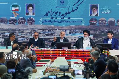  پزشکیان: ۸۰۰ هزار میلیارد تومان سرمایه‌گذاری در کهگیلویه‌وبویراحمد در حال شکل‌گیری است