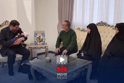  مخبر در دیدار با خانواده شهید ۱۲ روزه - پارس فوتبال