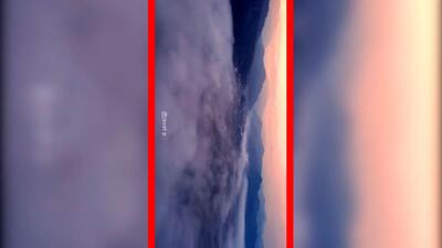  فیلم منظره خیره کننده چلوند از فراز ابرها