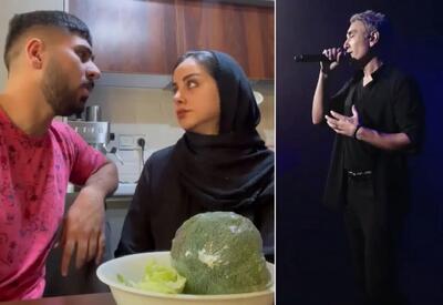  آواز خانگی؛ رو ریتم باید تو رو پیدا کنم شادمهر برا خانومش می خونه باید بهم غذا بدی