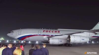  ویدیویی از ورود نارندرا مودی، نخست وزیر هند، به فرودگاه پالام برای استقبال از پوتین