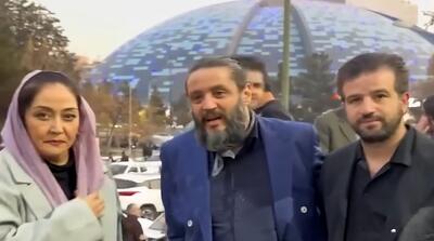  تصاویر دورهمی بازیگران سریال «آوای باران»