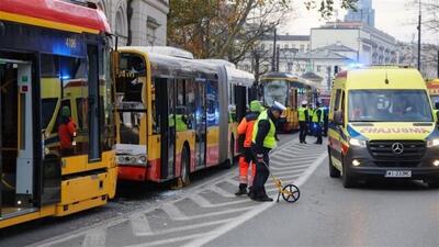  تصادف ترامواها در لهستان با دست کم ۳۵ زخمی