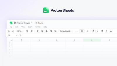  برنامه Proton Sheets، جایگزین امن اکسل و ورد، معرفی شد
