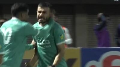  گل اول پیکان به گل گهر توسط جعفری