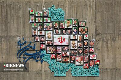 نماد شهدای اقتدار در بزرگراه هاشمی رفسنجانی