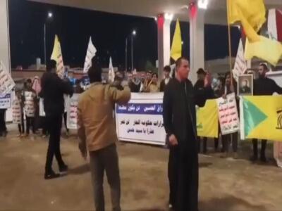  راهپیمایی خودرویی در بغداد و بصره در اعتراض به قرار گرفتن نام انصارلله و حزب‌الله در لیست گروههای تروریستی دولت عراق