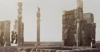  عکس نایاب از دروازه ملل تخت جمشید؛ نگاه به شکوه ۱۰۰ سال پیش