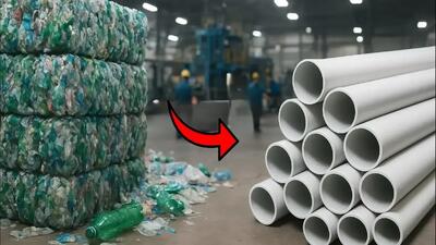  فرآیند جذاب بازیافت لوله‌های فرسوده به PVC جدید (فیلم)