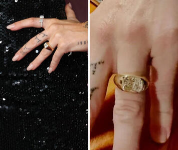 رونمایی از حلقه مایلی سایرس بر روی فرش قرمز