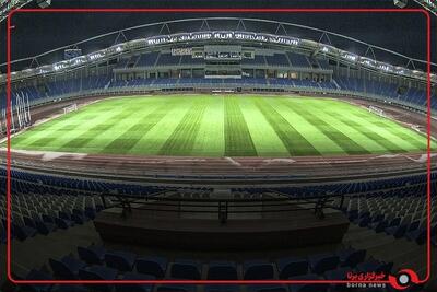 وضعیت چمن ورزشگاه اراک از نمای هوایی