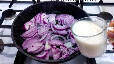 از وقتی این غذای خوشمزه و فوری با پیاز را درست کردم،دیگه هوس پیتزا نکردم!