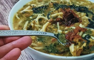 مقوی ترین آش پاییزی با عدس و ماش ساده و خوش طعم و اصیل