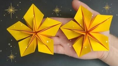 طرز ساخت ستاره کاغذی آسان | تزئینات فوق العاده کاغذی !