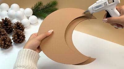 ایده های خلاقانه کاردستی کریسمس با مقوا و کاموا